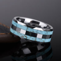 Sapphire tungsten steel ring