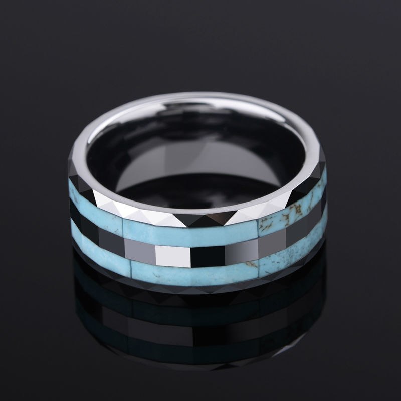 Sapphire tungsten steel ring