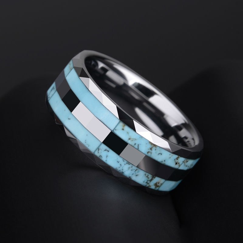 Sapphire tungsten steel ring