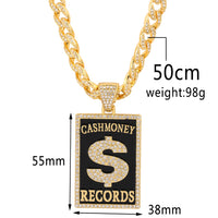 Men's Personality Hip-hop Style Army Cuban Chain Long Sweater Chain