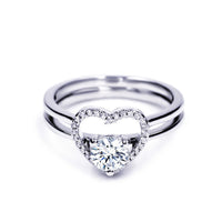 Heart-shaped Diamond Creative Women's Moissanite Ring