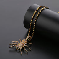 Men's Spider Pendant Hip Hop Necklace