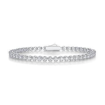 Starlight Luxury Fashion Mosan Diamond S925 Silver Bracelet