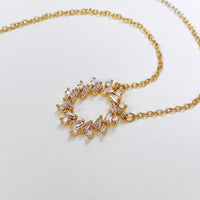 Micro-inlaid Zircon Garland Pendant Clavicle Chain