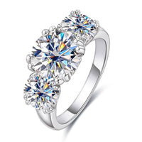 Sanshi 5 Karat D Color Moissanite Ring Female