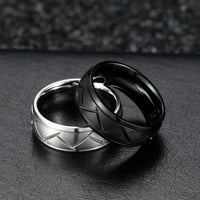 Diagonal Curved Pure Black Ring