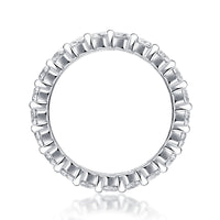 Luxury Fashion Diamond Ring, Row Diamond Ring, Moissanite Silver Ring, Jewelry