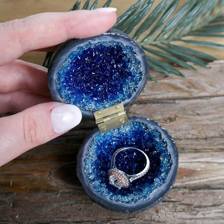 Valentine's Day Creative Ring Box Resin Engagement Jewelry Proposal