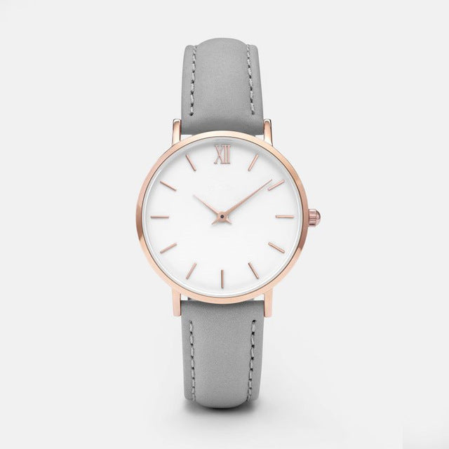 Fashion Women Watches Leather Quartz Watch for Ladies Clocks