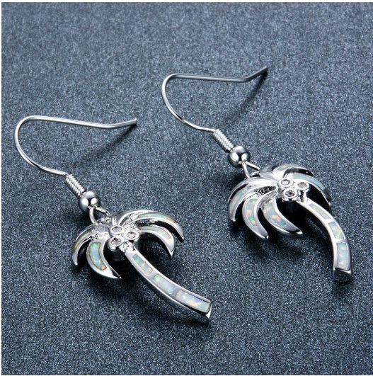 Palm Tree Coconut Synthetic for Women Earrings