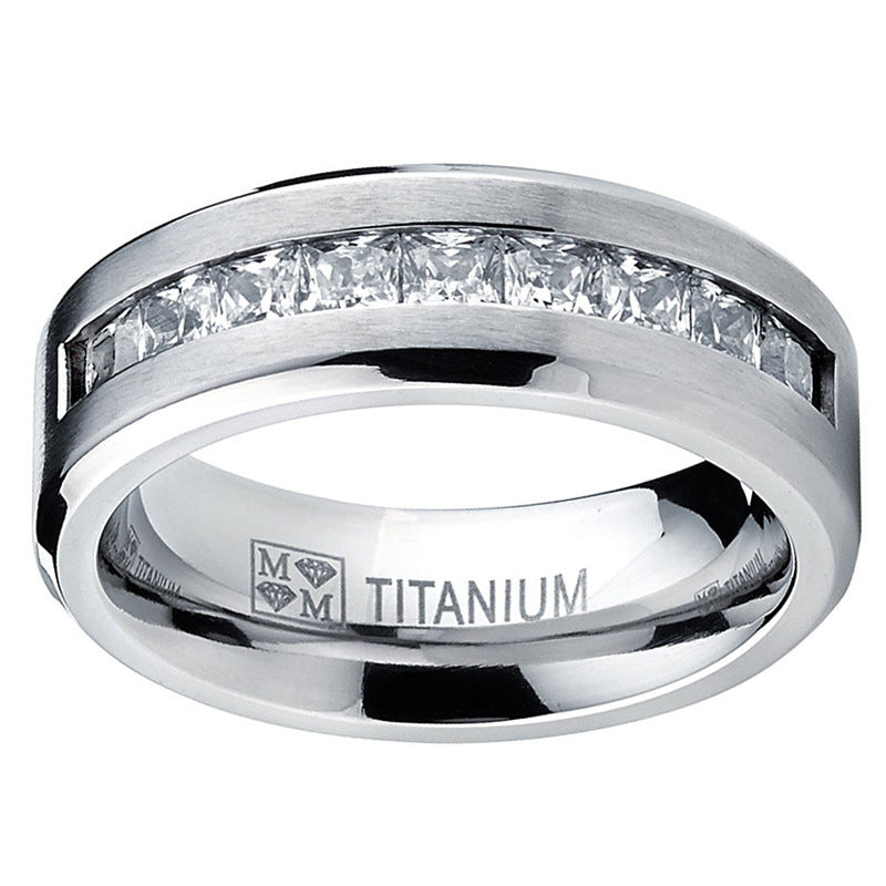 Diamond Men's Rings Luxury Wedding Engagement