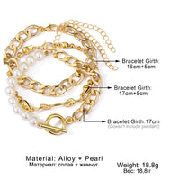 Buckle Multi-layer Bracelet Five-pointed Star Irregular  Multi-layer Bracelet