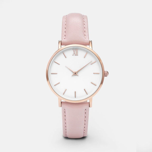 Fashion Women Watches Leather Quartz Watch for Ladies Clocks