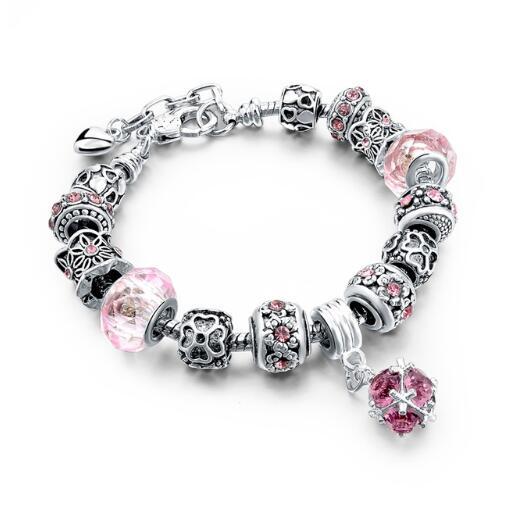 Crystal Beads Bracelets & Bangles Snake Chain Charm Bracelets For Women Jewellery