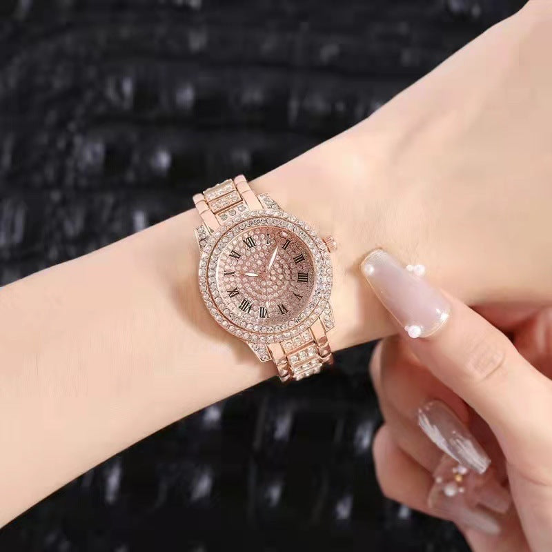 Diamond-encrusted Casual Fashion Women's Watch