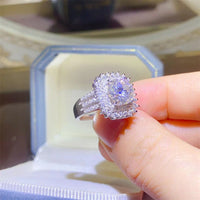 2 Karat D Color Moissanite Ring