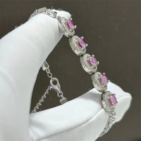 Moissanite Bracelet Women's Full Diamond Color Diamond Bracelet