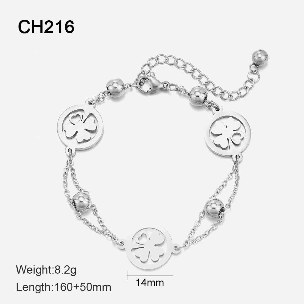 Four-Leaf Clover Bracelet Female Fashion Special-interest