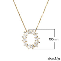 Micro-inlaid Zircon Garland Pendant Clavicle Chain