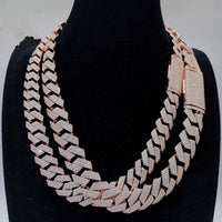 Moissanite Cuban Link Chain Necklaces S925 Silver