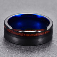 Mens Fashion Simple Frosted Tungsten Steel Ring