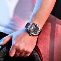 Square Men's Quartz Calendar Watch