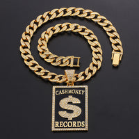 Men's Personality Hip-hop Style Army Cuban Chain Long Sweater Chain